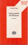 Canti popolari del PIemonte Voll.1 e 2