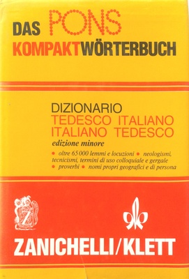 DAS PONS KOMPAKT WORTERBUCH TEDESCO ITALIANO