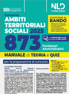 Concorso ATS (Ambiti Territoriali Sociali) per 873 funzionari amministrativi. Manuale con teoria e quiz conforme al bando. Con espansione online