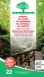 Carta n. 22. Mondovì, Val Ellero, Val Maudagna, Val Corsaglia Val Casotto. Carta dei sentieri e stradale scala 1:25.000