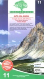 Carta n. 11. Alta Val Maira. Carta dei sentieri e stradale 1:25.000