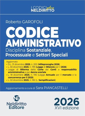 Codice Amministrativo Plus 2026. Nuova ediz. Con espansione online