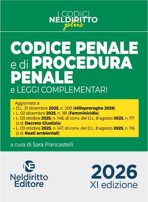 Codice penale e di procedura penale Plus 2026. Con espansione online