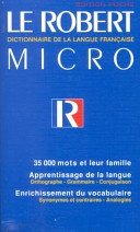 Le Robert Micro edition poche