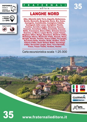 Carta n. 35. Langhe Nord. Carta escursionistica 1:25.000