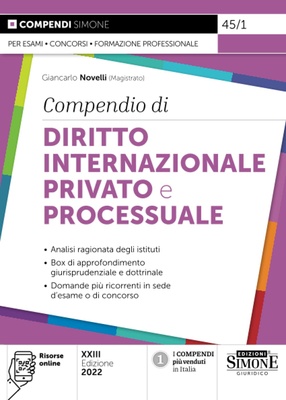 compendio diritto internazionale privato