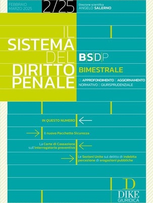 sistema del diritto penale FEB MAR 2025