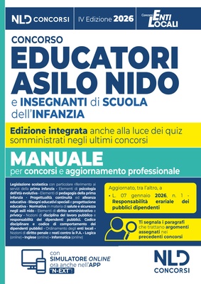 Concorso educatori asilo nido e scuola infanzia. Manuale di teoria e quiz per concorsi 2026 con prove dei precedenti concorsi. Nuova ediz. Con software di simulazion