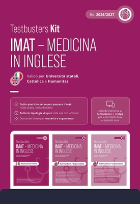 Testbusters IMAT. Test di medicina in inglese. Kit. Con simulatore e app
