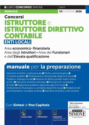 Concorsi ISTRUTTORE e ISTRUTTORE DIRETTIVO CONTABILE ENTI LOCALI