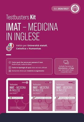 Testbusters IMAT. Test di medicina in inglese. Kit. Con simulatore e app